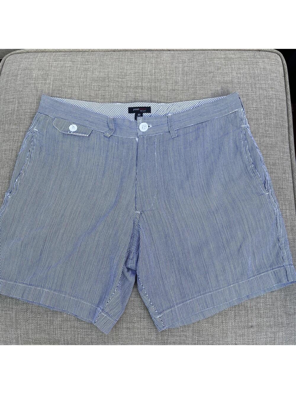 Post Marc New York Blue Pinstripe Short Women’s Sz 30